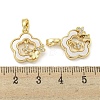 Brass with Clear Cubic Zirconia with Sea Shell Pendant KK-Q820-12G-3