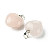 Natural Rose Quartz Pendants G-F820-10A-08-2