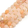 Natural Pink Aventurine Beads  Strand G-I376-D45-01-1