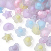 90Pcs 3 Style Transparent Acrylic Beads FACR-PJ0001-01-12