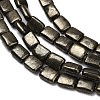Natural Gold Pyrite/Golden Pyrite Beads Strands G-F833-H01-01-4