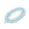 Glass Seed Beaded Pendants PALLOY-MZ01362-01-2