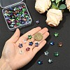 80Pcs 8 Colors Electroplate Glass Charms GLAA-YW0005-66-5