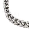 Non-Tarnish 304 Stainless Steel Wheat Chain Bracelets for Men BJEW-B093-04P-2