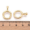 Brass Spring Gate Rings KK-T078-21G-3