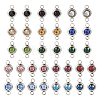  34Pcs 17 Colors 304 Stainless Steel Rhinestone Links Connectors STAS-TA0002-21-3