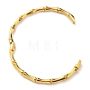 Ion Plating(IP) 304 Stainless Steel Bamboo Hinged Bangle for Women BJEW-D055-04G-3