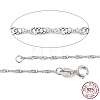 925 Sterling Silver Rope Chains Necklaces STER-E007-2C-2