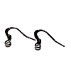 Brass French Earring Hooks KK-Q365-B-NF-2