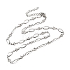 304 Stainless Steel Star Link Chain Necklaces for Women NJEW-A046-02A-P-4