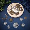 72Pcs 18 Style Tibetan Style Alloy Pendants TIBEP-SC0002-23-4