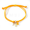 Handmade Adjustable Brass Cord Charm Bracelets OH6881-6-1