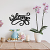Laser Cut Basswood Welcome Sign WOOD-WH0123-099-6