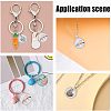 Alloy Glass Pendants PALLOY-CA0001-23-5
