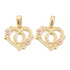 Real 18K Gold Plated Brass  Pendants KK-J042-43G-O-1