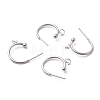 Non-Tarnish 304 Stainless Steel Half Hoop Earrings X-STAS-Z028-B01-P-2