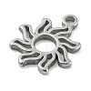 Laser Cut 304 Stainless Steel Charms STAS-G323-01P-2