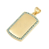 Brass Micro Pave Sky Blue Cubic Zirconia Pendants CU-CBA4A93-02E-G-2