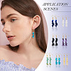 7 Pairs 7 Styles Gemstone Chip Beaded Dangle Earrings EJEW-TADJ00002-6