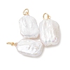 Natural Baroque Keshi Pearl Pendants PALLOY-JF05236-01-2
