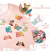 48Pcs 8 Styles Translucent Resin Pendants FIND-SW0001-27-13