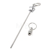 Iron Beadable Keychain Bar IFIN-F164-03-3