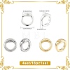 18Pcs Brass Ring Charm Connectors KK-FS0002-16P-3