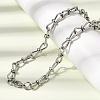 304 Stainless Steel Link Chain Bracelet & Necklace Jewelry Sets SJEW-L199-10P-2