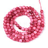 Dyed Natural White Jade Beads Strands G-T139-4mm-60-08-2