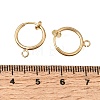 Brass Clip-on Earring Finding KK-CBA2395-04G-3
