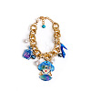 Acrylic Lady Perfume Bottle High Heel and Imitation Pearl Bracelets FS-WGDF0C3-12-1