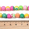 Handmade Polymer Clay Beads Strands PY-CBAEC33-02M-4