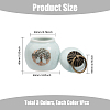 3Pcs 3 Colors Tree of Life Pattern Mini Porcelain Urn for Human Pet Ashes AJEW-CA0003-29-2