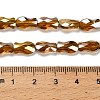 Electroplate Glass Beads Strands EGLA-P066-01A-AB12-4
