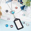 DIY Interchangeable Dome Office Lanyard ID Badge Holder Necklace Making Kit DIY-SC0021-97F-4