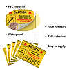 5Pcs Waterproof PVC Warning Sign Stickers DIY-WH0237-024-3