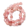 Natural Madagascar Rose Quartz Beads Strands G-Q060-E21-01-5