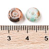 Opaque Spray Painted Glass Beads X1-GLAA-G118-01E-3