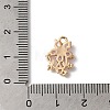 Brass Micro Pave Cubic Zirconia Pendants KK-C062-063G-3