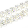 Electroplate Transparent Glass Beads Strands EGLA-B012-AB12-1
