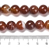 Natural Striped Agate/Banded Agate Beads Strands G-B079-A05-03B-5
