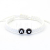 Resin Beads Braided Bead Bracelets FS-WG7326D-23-1
