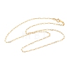 1/20 14K Gold Filled Long Oval Link Chain Necklaces for Women Men NJEW-Z068-05G-4