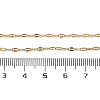Ion Plating(IP) 304 Stainless Steel Dapped Chain Necklace for Men Women NJEW-E076-02G-4
