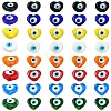 40Pcs 8 Colors Handmade Evil Eye Lampwork Beads Strands LAMP-YW0004-27-2