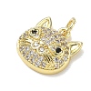 Brass with Rhinestone Charms RB-CBA6830-18G-04-2