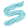 Anti-Tarnish Electroplate Glass Beads Strands EGLA-ZX010-6mm-10-3