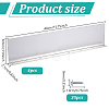 Aluminum Rectangle Gutter Valley Splash Guard AJEW-GA0009-98-2