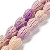 Synthetic Shell Dyed Carved Beads Strands SHEL-K007-08A-01-1