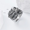 304 Stainless Steel Snake with Eagle Finger Rings for Men TH9949-4-5